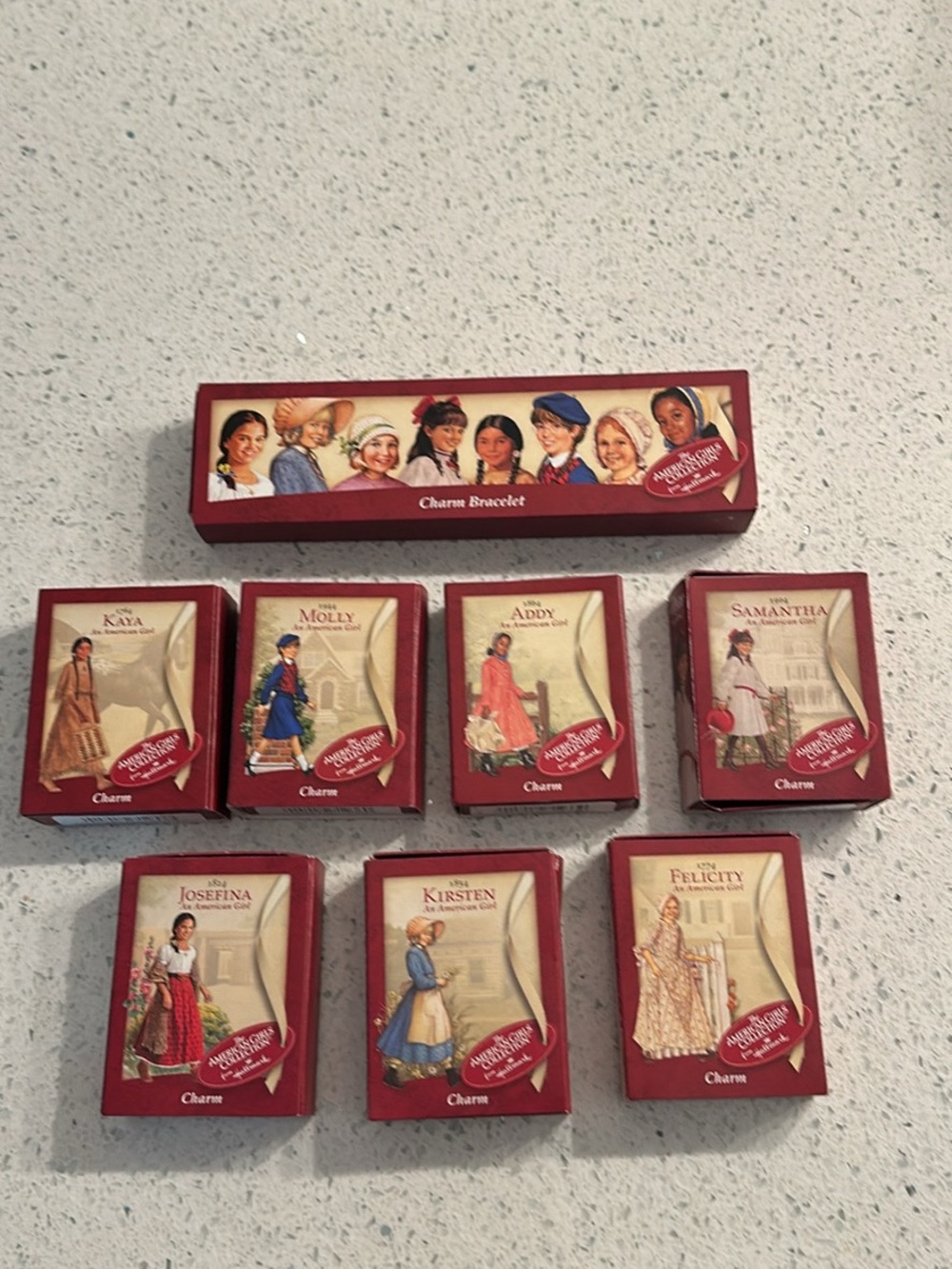 American Girl Doll 2002 Charm Bracelet & Doll Charms Collection